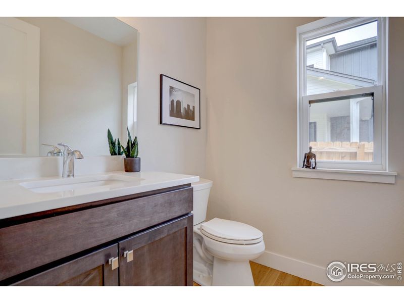 Powder room on main level