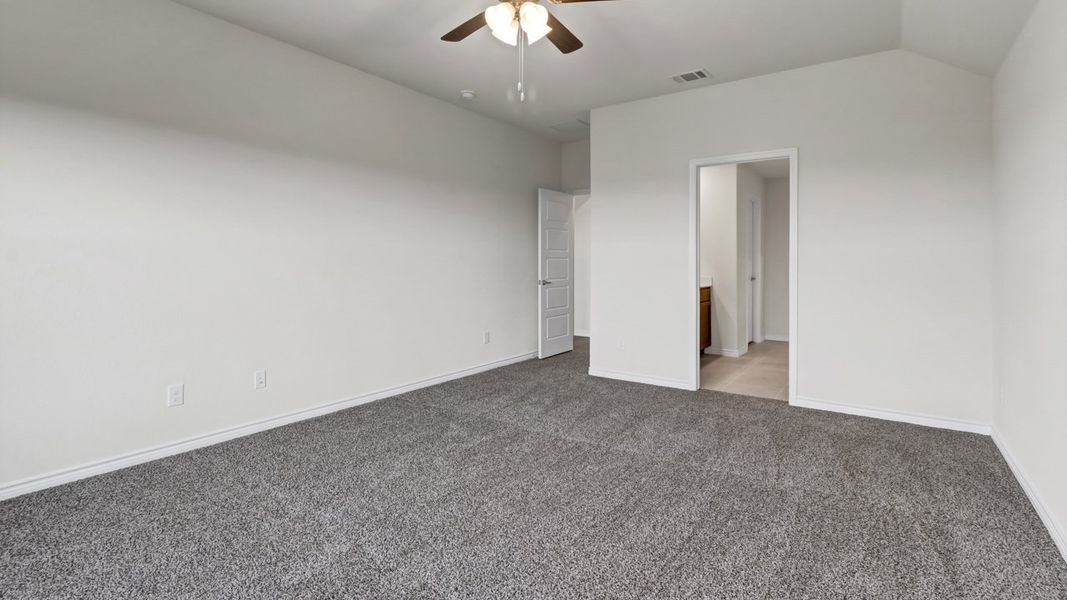 Representative unfurnished interior of a home built from the Cedarwood by D.R. Horton in Woodcreek, Fate (Image 6). Representative unfurnished interior of a home built from the Cedarwood by D.R. Horton in Woodcreek, Fate (Image 6).