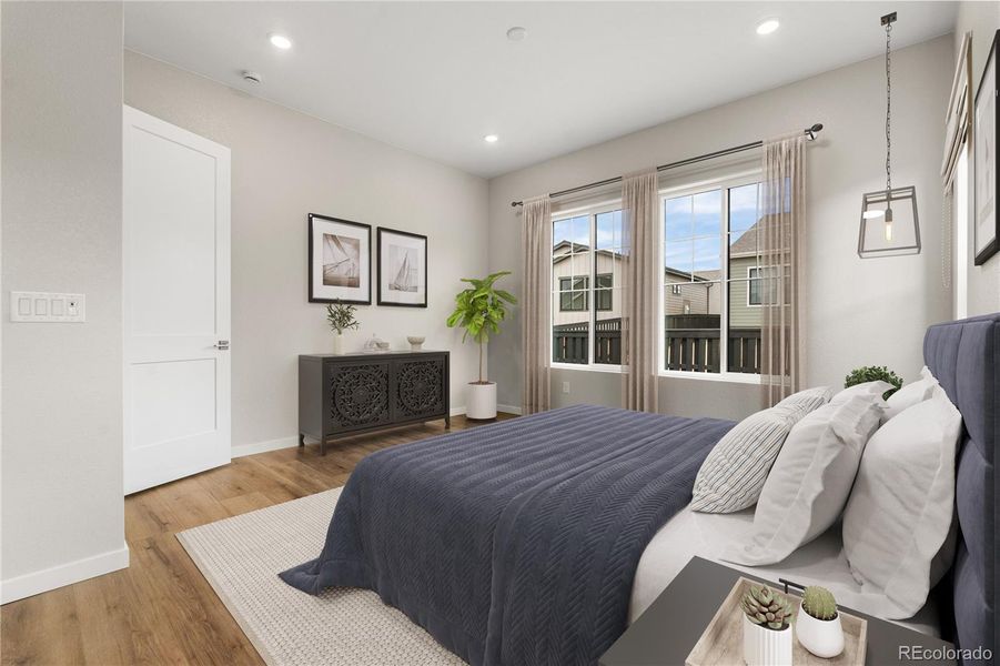 Furnished interior view inside a new home in Horizon at Solstice, Littleton (Image 7).