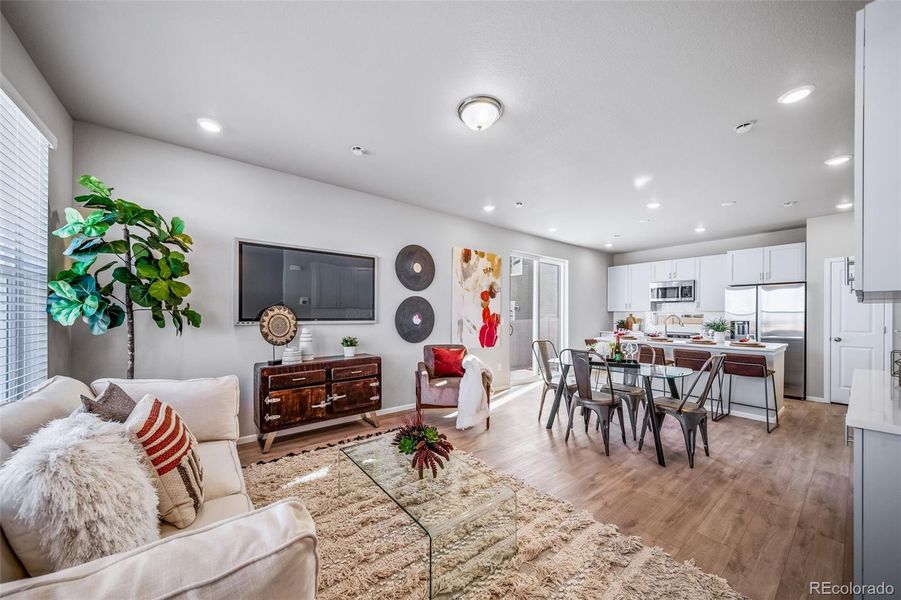 Furnished interior view inside a new home in Muegge Farms, Bennett (Image 14).