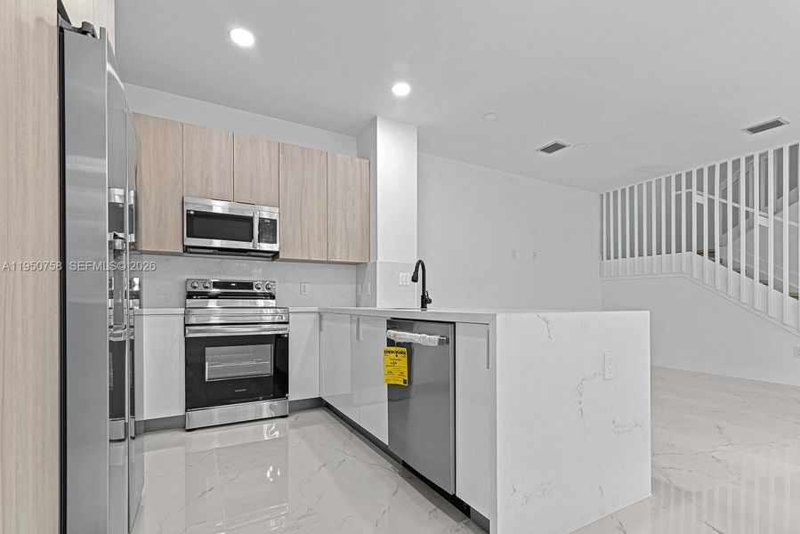 Furnished interior view inside a new home in , Miami (Image 13).