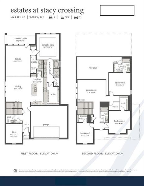 Our Marseille plan is an entertainers dream home offering an outstanding open concept main level plus very spacious game-media room area upstairs.