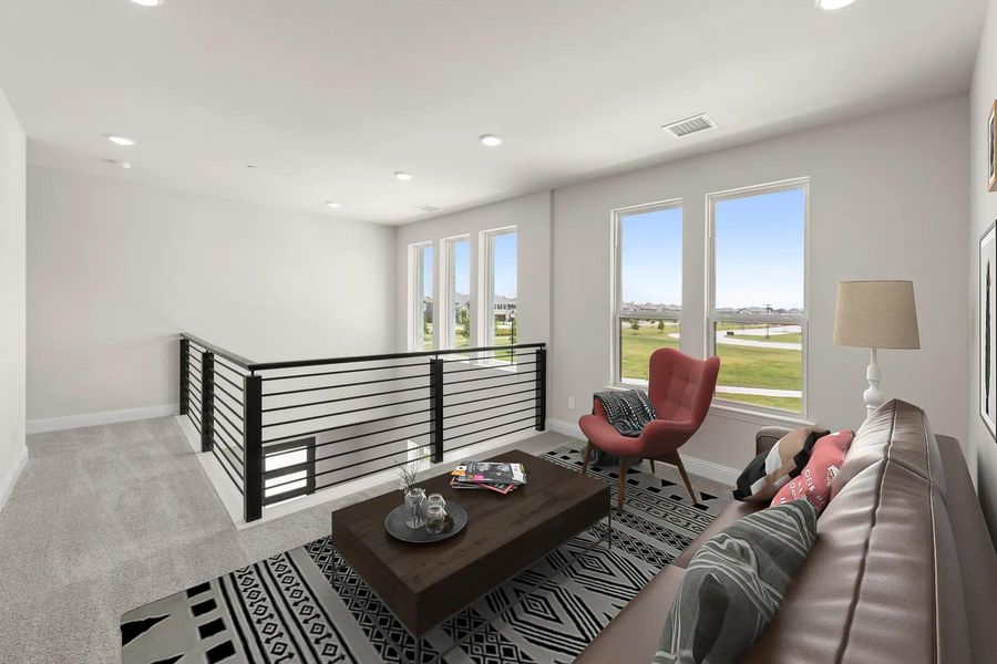 The Tessera loft - virtually staged