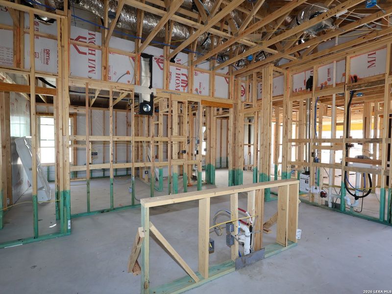 In-progress construction of a new home in Meadows at Clear Springs, New Braunfels, TX (Image 27).