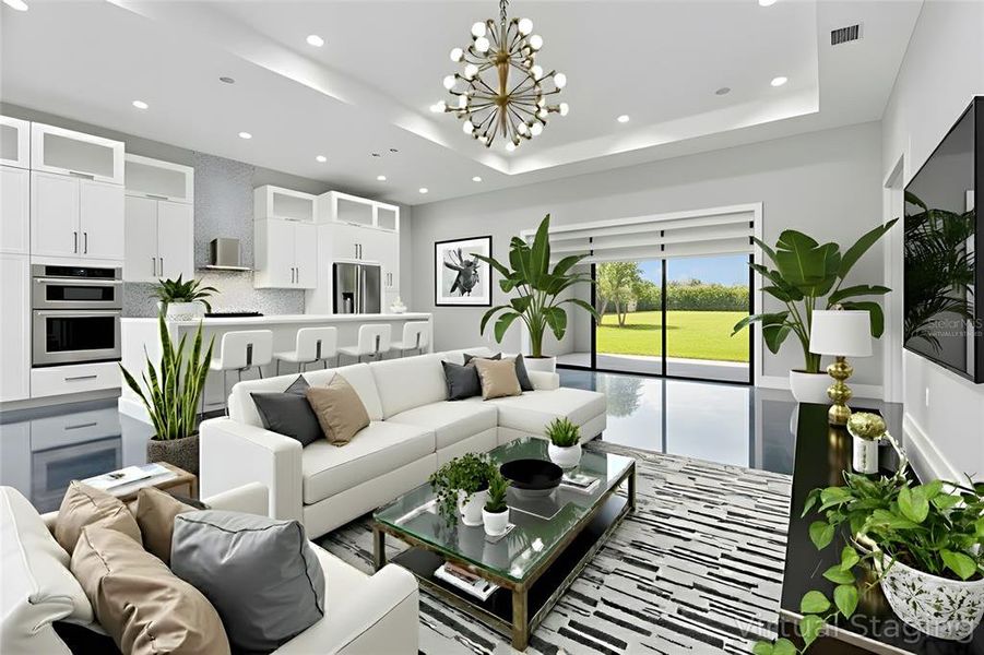 Furnished interior view inside a new home in , Naples (Image 4). Furnished interior view inside a new home in , Naples (Image 4).