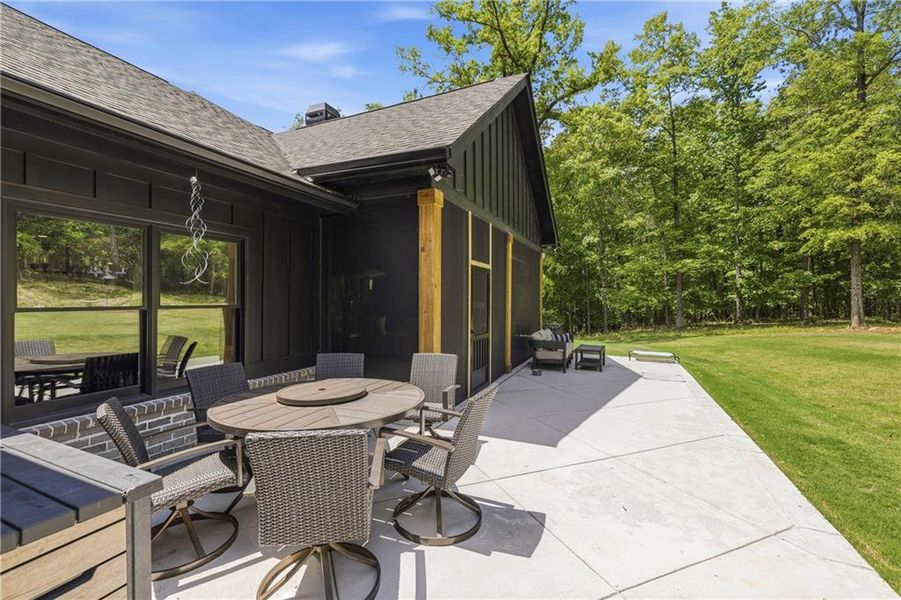 Exterior details and patio area of a home in , Buckhead (Image 24).