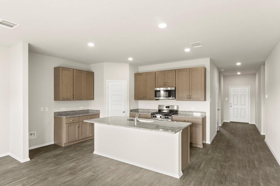 Furnished interior view inside a new home in Cloverleaf, Austin (Image 9).