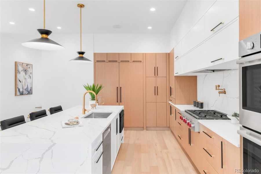 Furnished interior view inside a new home in , Denver (Image 33).
