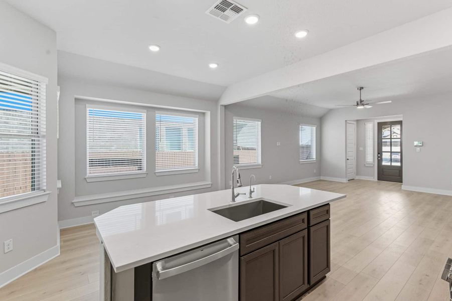 Furnished interior view inside a new home in Stillwater Ranch, San Antonio (Image 10). Furnished interior view inside a new home in Stillwater Ranch, San Antonio (Image 10).