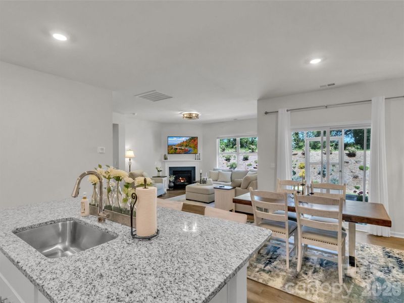 Furnished interior view inside a new home in , Waynesville (Image 8).