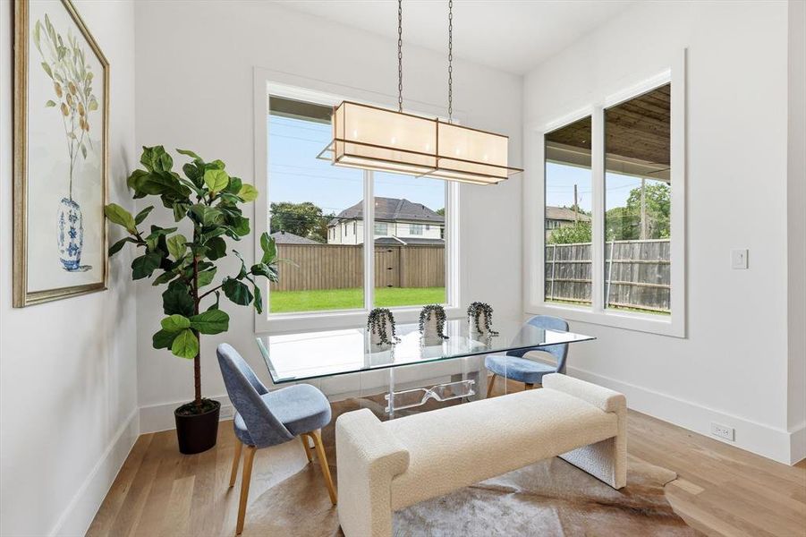 Furnished interior view inside a new home in , Dallas (Image 15).