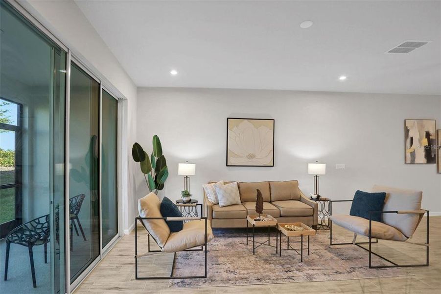 Furnished interior view inside a new home in , Wesley Chapel (Image 8).