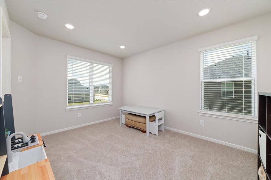 Furnished interior view inside a new home in Rosehill Meadow, Tomball (Image 26). Furnished interior view inside a new home in Rosehill Meadow, Tomball (Image 26).