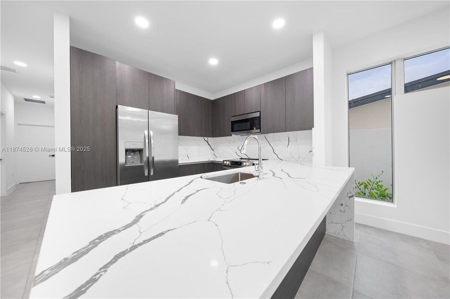 Furnished interior view inside a new home in , Miami (Image 37).