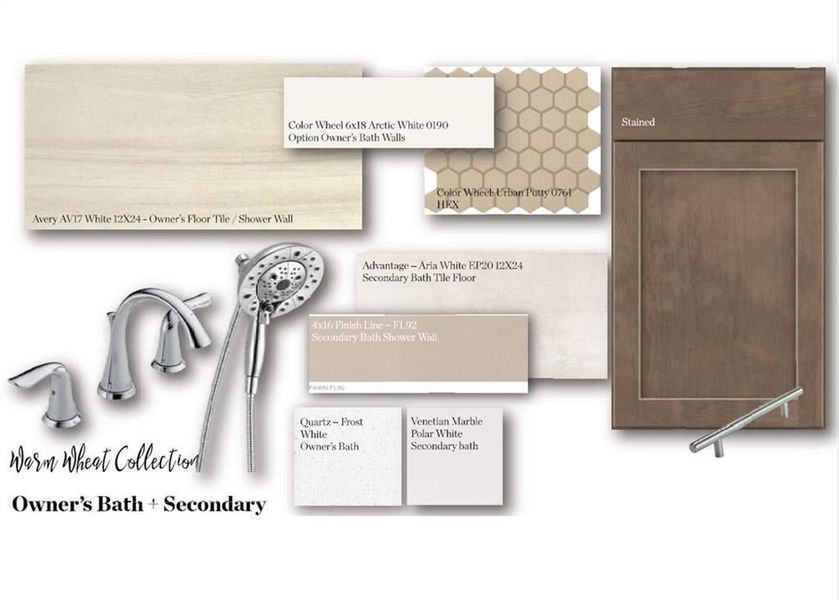 Warm Wheat Collection - Bathroom finishes