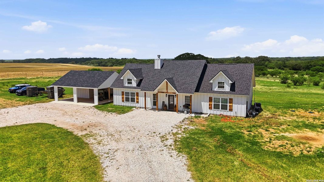 Front exterior of a new home in , Sabinal, TX, highlighting curb appeal (Image 21).