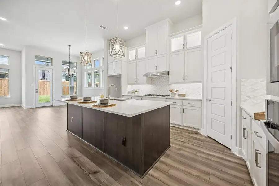 Furnished interior view inside a new home in Sandbrock Ranch, Aubrey (Image 14). Furnished interior view inside a new home in Sandbrock Ranch, Aubrey (Image 14).