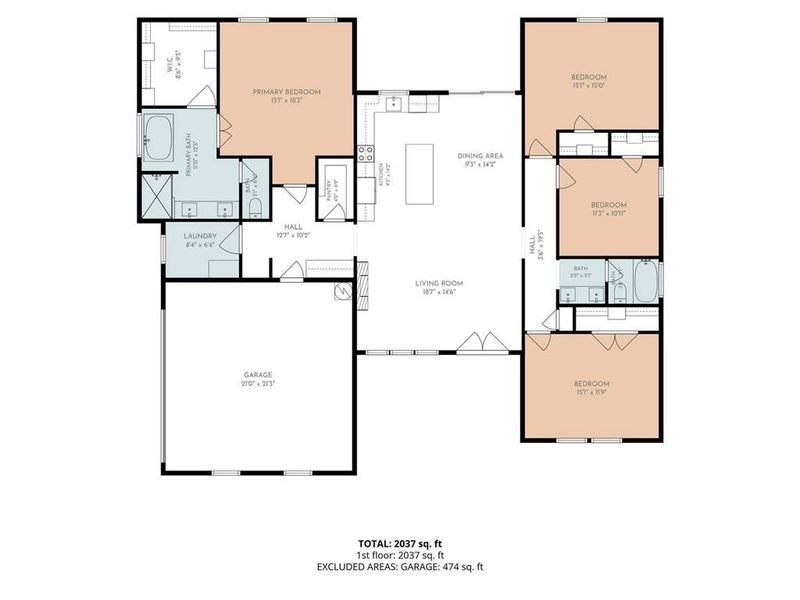 2D floor plan layout of this home in , Commerce, GA (Image 5). 2D floor plan layout of this home in , Commerce, GA (Image 5).