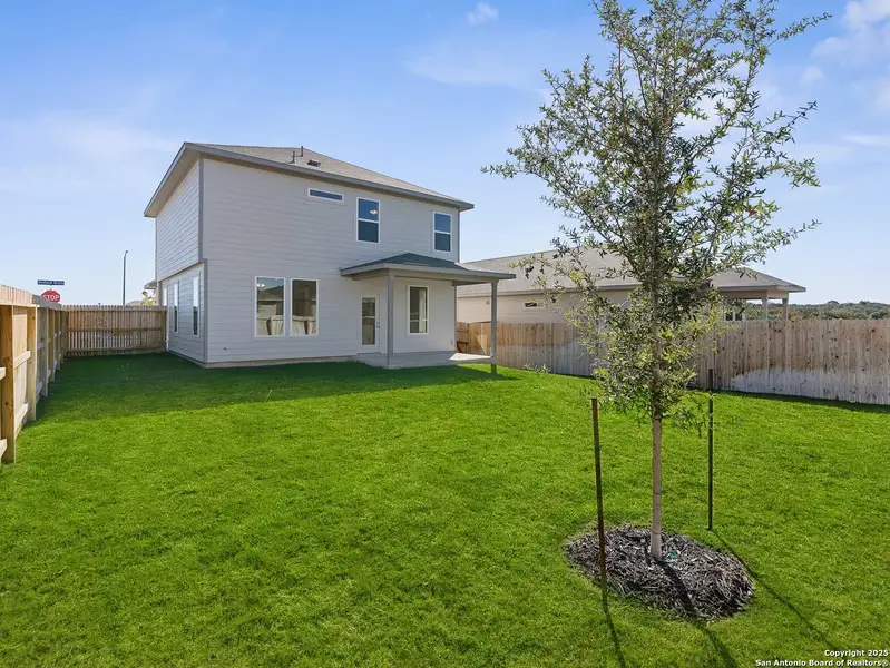 Exterior details and patio area of a home in Veranda: Classic, San Antonio (Image 3).