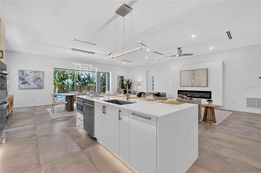 Furnished interior view inside a new home in , Sarasota (Image 39).
