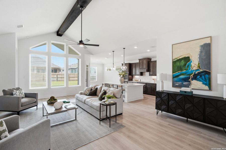 Furnished interior view inside a new home in Alsatian Oaks, Castroville (Image 12). Furnished interior view inside a new home in Alsatian Oaks, Castroville (Image 12).