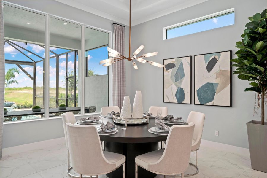 2D floor plan layout for the Mariposa by GHO Homes in Belterra, Port St. Lucie, FL (Image 57).