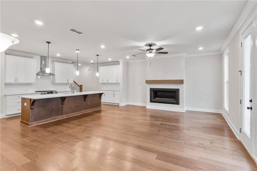 Furnished interior view inside a new home in Waterside Townhomes, Peachtree Corners (Image 10).