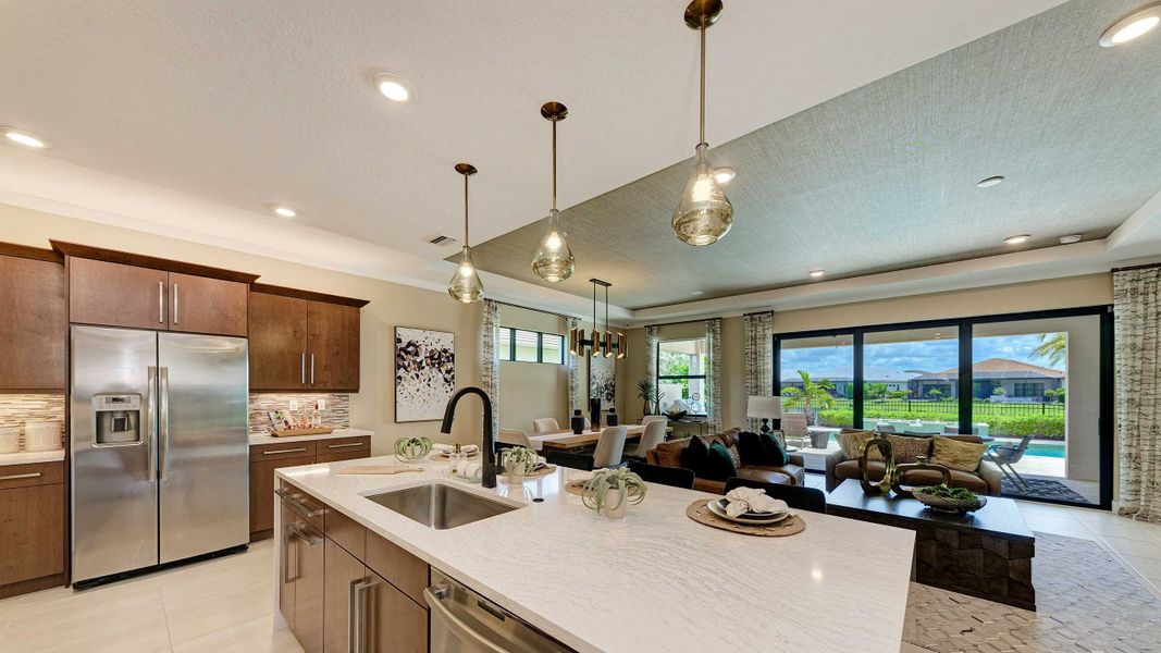 Island Kitchen into Great Room