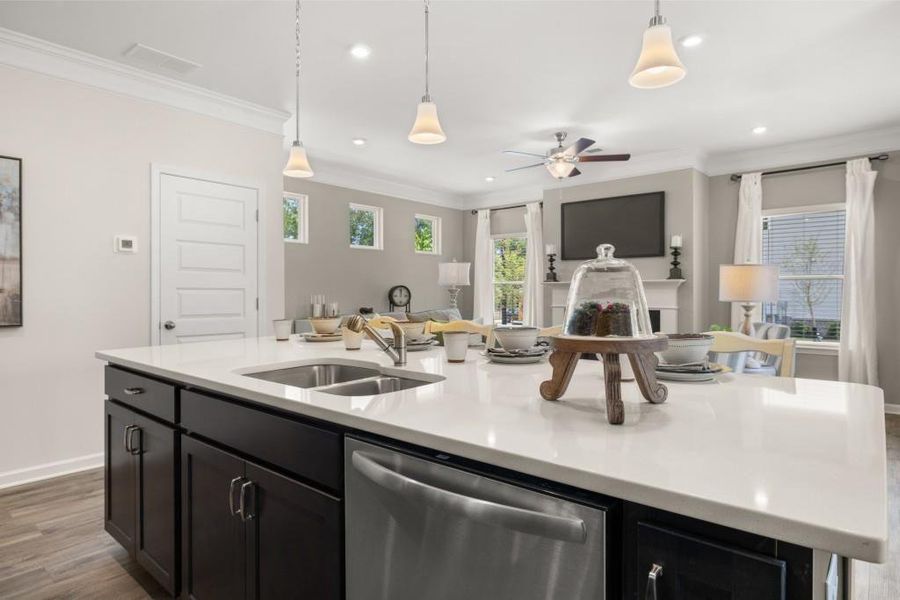 Furnished interior view inside a new home in Varnell Preserve, Dalton (Image 4).
