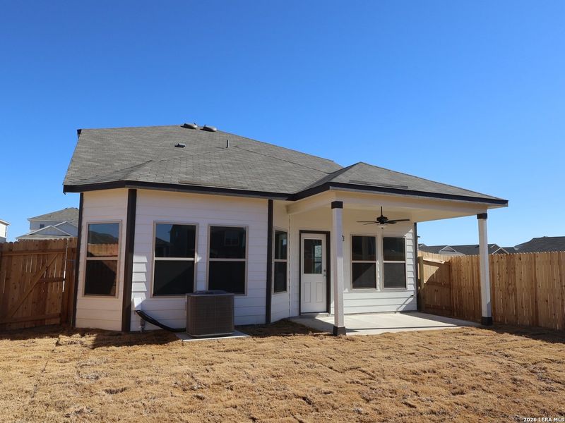 Exterior details and patio area of a home in Park Place, New Braunfels (Image 14). Exterior details and patio area of a home in Park Place, New Braunfels (Image 14).