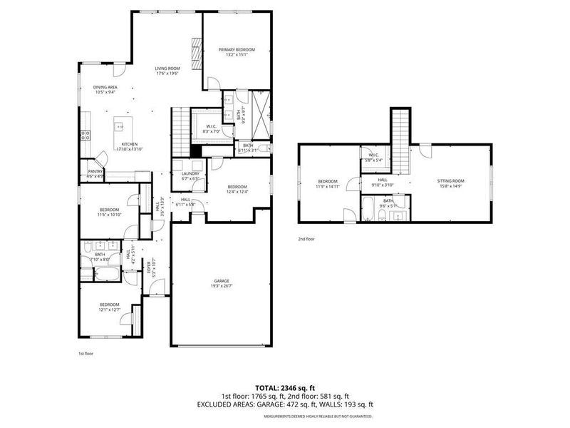 2D floor plan layout of this home in , Canton, GA (Image 5).