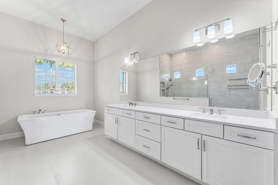 Furnished interior view inside a new home in Bridgewater, Jupiter (Image 12). Furnished interior view inside a new home in Bridgewater, Jupiter (Image 12).