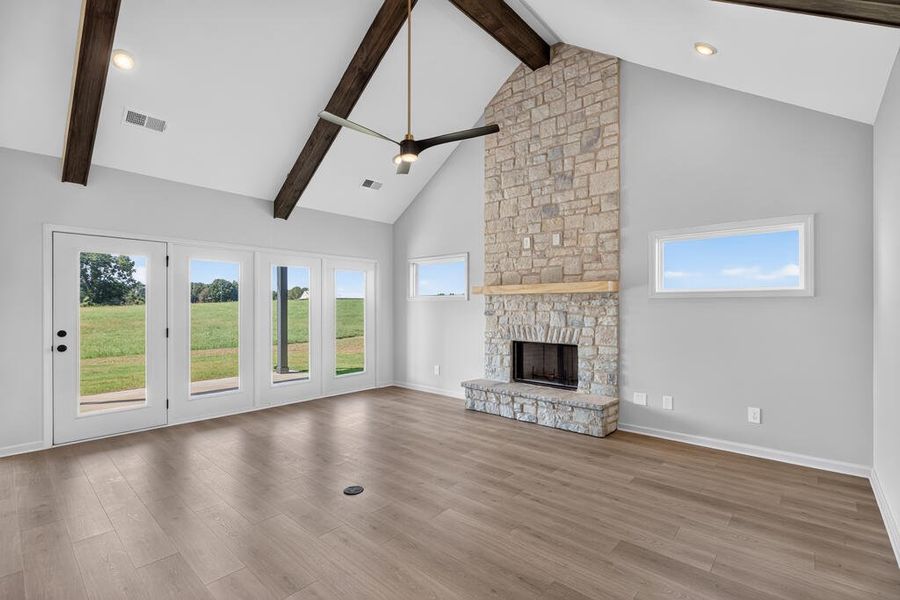 Spacious, unfurnished interior of a new home in Veal Meadows, Roopville (Image 38). Spacious, unfurnished interior of a new home in Veal Meadows, Roopville (Image 38).
