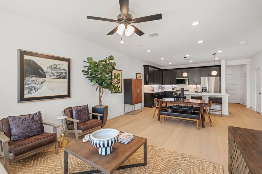 Representative furnished interior of a home built from the Yale by Beazer Homes in Waterbend, Euless (Image 5).