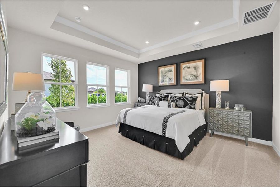 Furnished interior view inside a new home in Lost Tree Preserve, Vero Beach (Image 6).