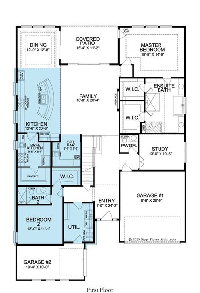 2D floor plan layout for the Hawthorne by Landon Homes in Lexington Frisco, Frisco, TX (Image 26).