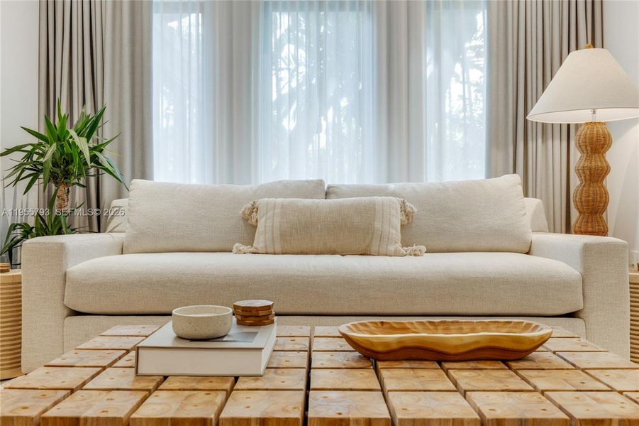 Furnished interior view inside a new home in , Miami (Image 26).