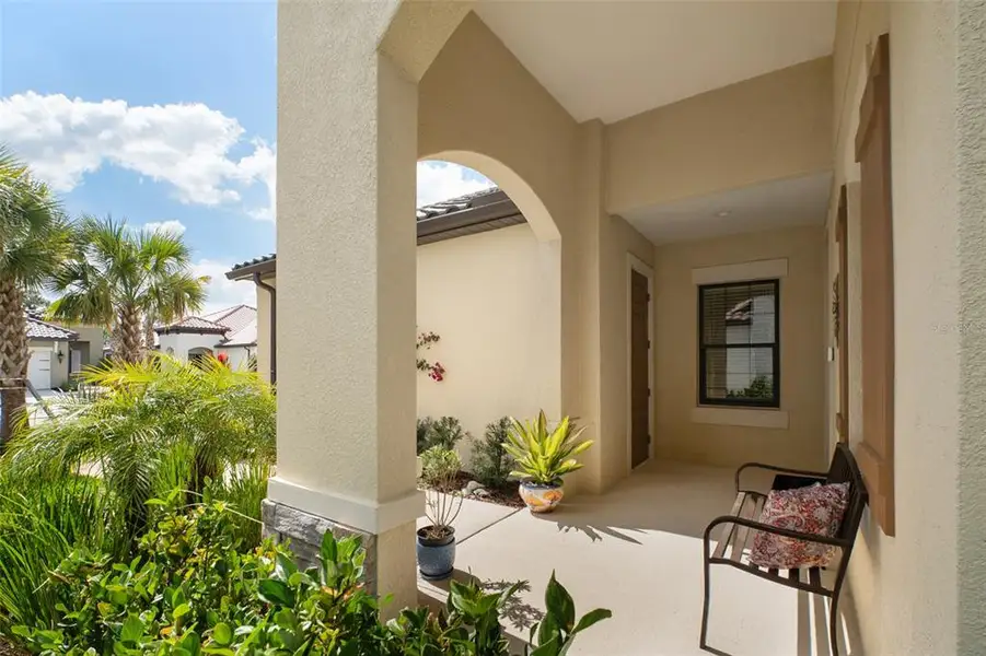 Exterior details and patio area of a home in , Nokomis (Image 23).