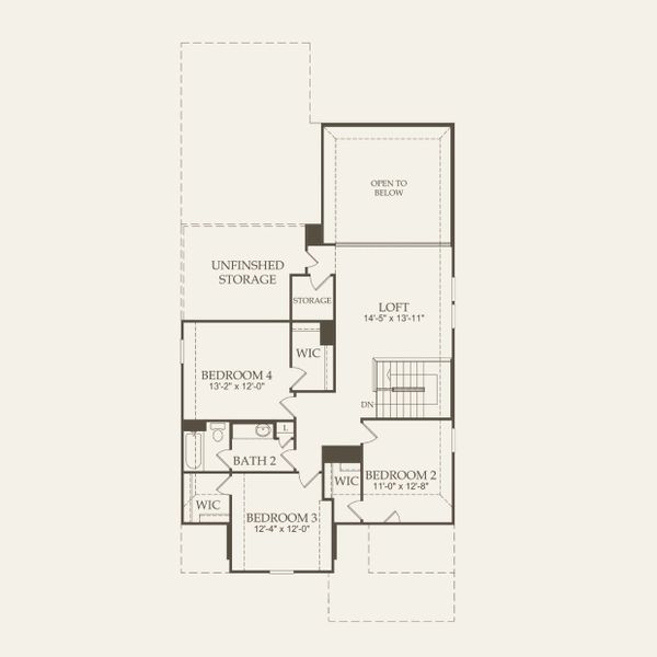 2D floor plan layout for the Sanford by Pulte Homes in Nopal Valley, San Antonio, TX (Image 5). 2D floor plan layout for the Sanford by Pulte Homes in Nopal Valley, San Antonio, TX (Image 5).