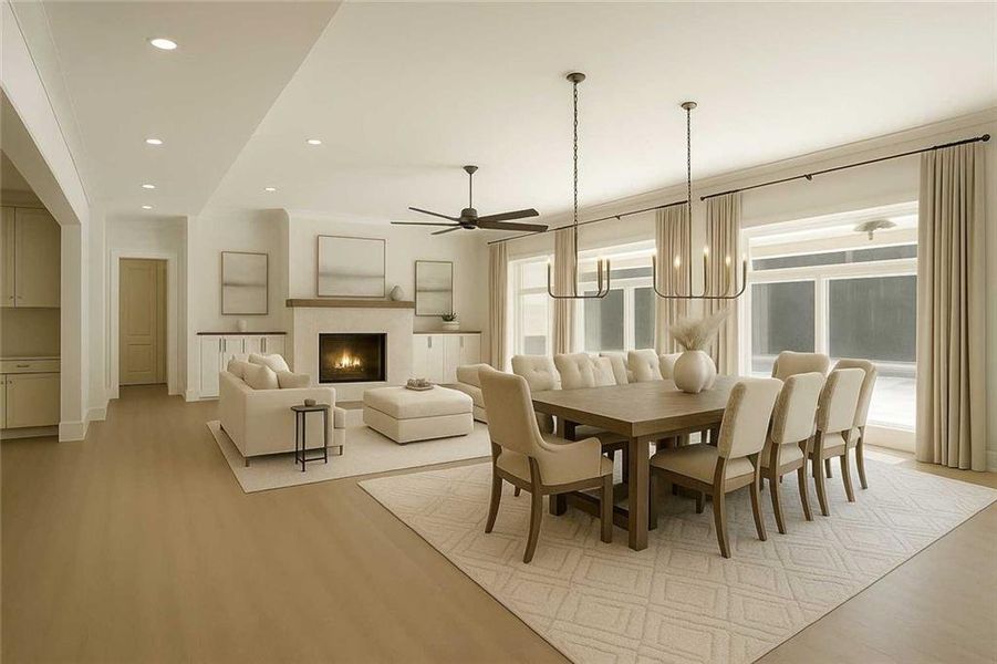 Furnished interior view inside a new home in , Ball Ground (Image 11).