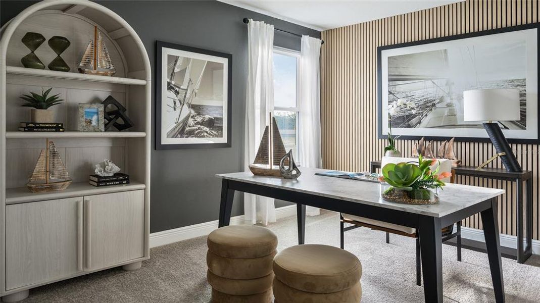 Furnished interior view inside a new home in Pasadena Woods, Dade City (Image 29).