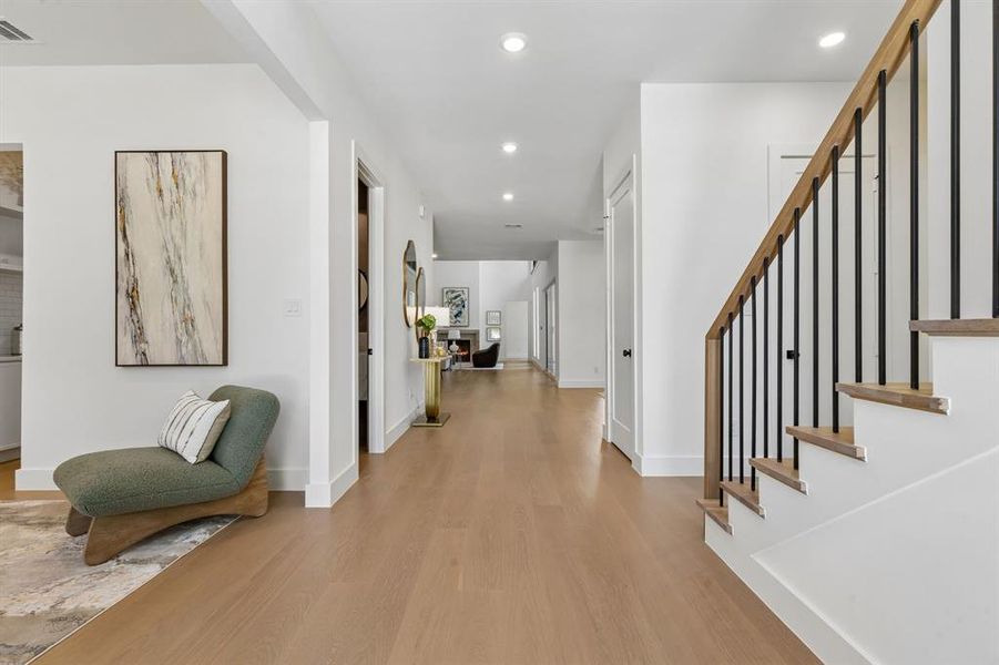Furnished interior view inside a new home in , Dallas (Image 17).