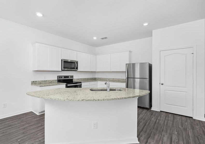 The kitchen is chef-ready with stainless steel appliances The kitchen is chef-ready with stainless steel appliances