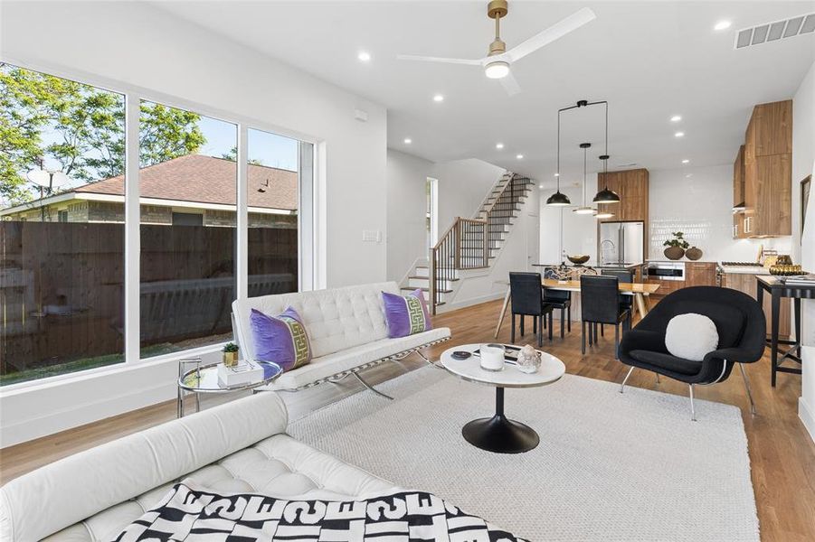 Furnished interior view inside a new home in , Dallas (Image 19).