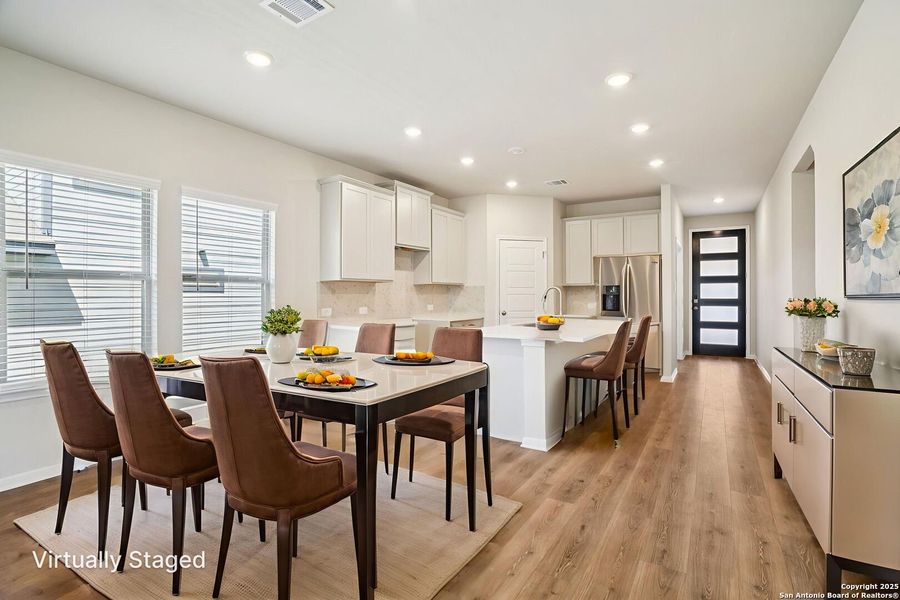 Furnished interior view inside a new home in Royal Crest, San Antonio (Image 7). Furnished interior view inside a new home in Royal Crest, San Antonio (Image 7).