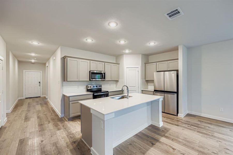 Furnished interior view inside a new home in MiraVerde, Crowley (Image 4). Furnished interior view inside a new home in MiraVerde, Crowley (Image 4).