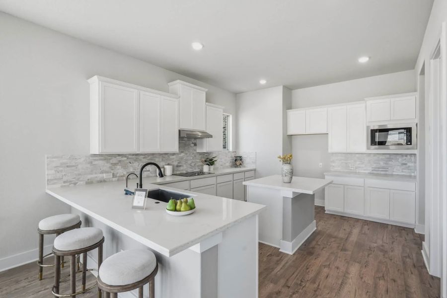 Representative furnished interior of a home built from the Shelby by Chesmar Homes in Alsatian Oaks, Castroville (Image 7).