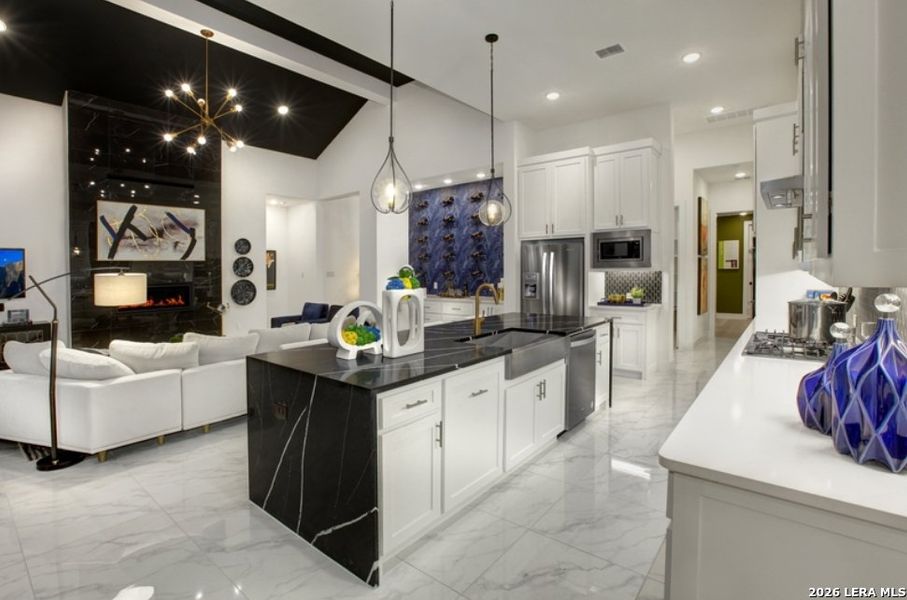 Furnished interior view inside a new home in Shavano Highlands, San Antonio (Image 7).