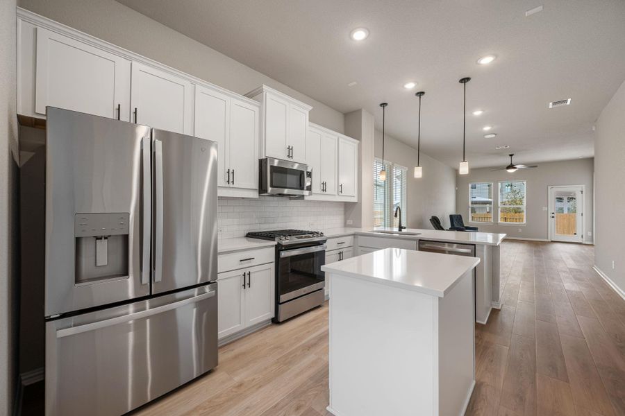 Furnished interior view inside a new home in Heritage, Dripping Springs (Image 8).
