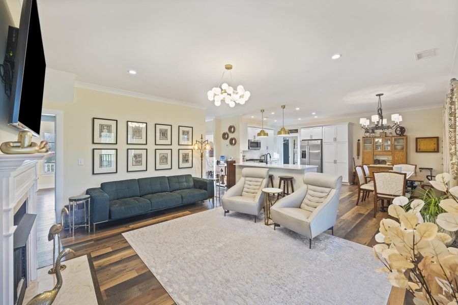 Furnished interior view inside a new home in , Meggett (Image 52).